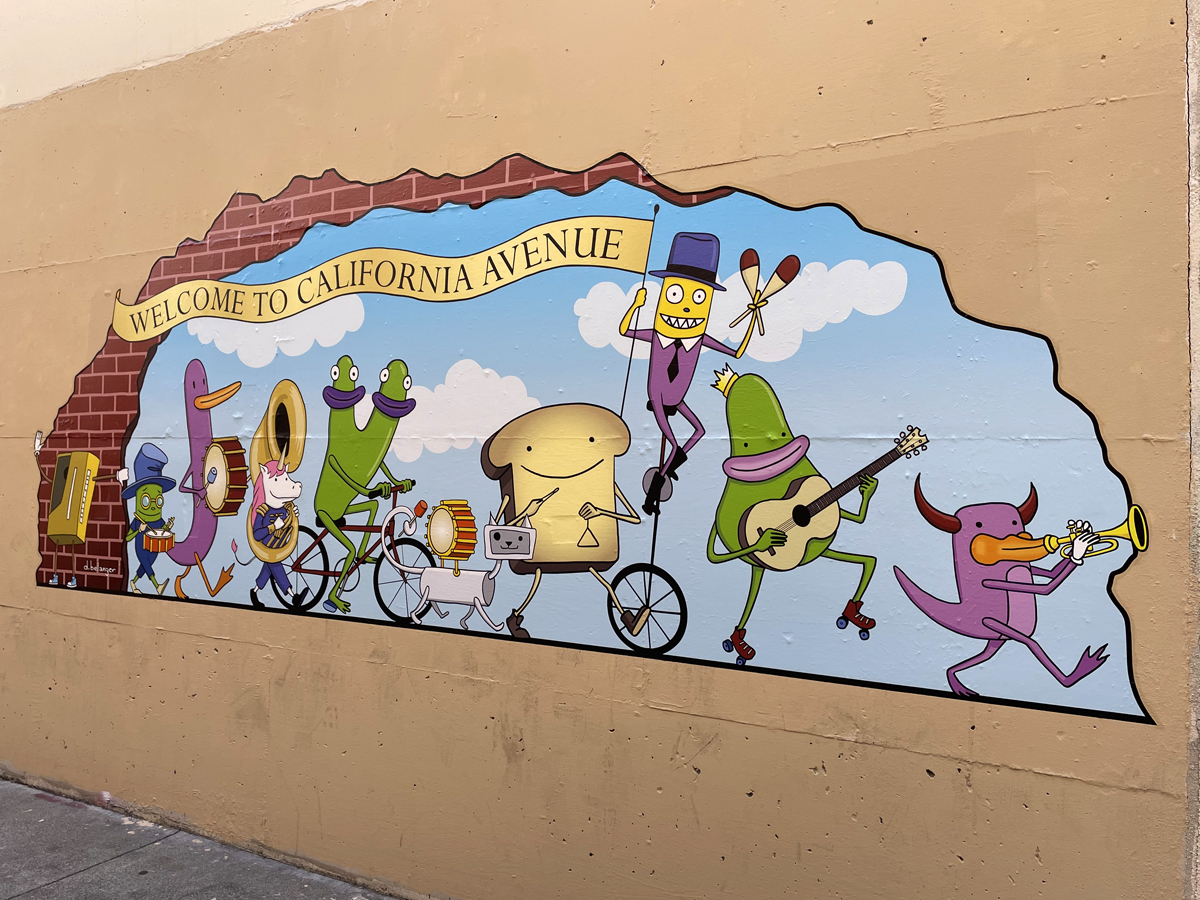 The California Avenue Marching Band Illustration